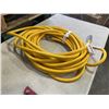 Image 3 : AS NEW 50FT YELLOW  INDOOR OUTDOOR HEAVY DUTY LIGHTED 3 WIRE GROUNDED EXTENSION CORD 10AWG