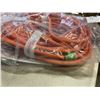 Image 3 : AS NEW 75FT ORANGE  INDOOR OUTDOOR HEAVY DUTY LIGHTED 3 WIRE GROUNDED EXTENSION CORD 16AWG