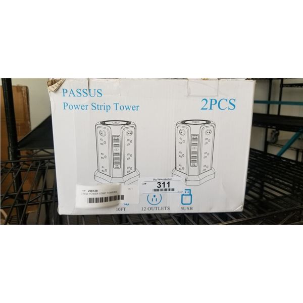 2 NEW POWER STRIP TOWERS