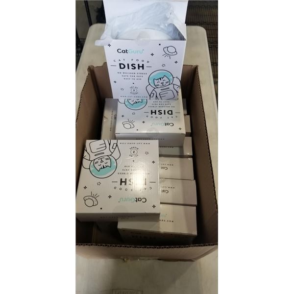 11 NEW 2PC CAT FOOD DISH SETS