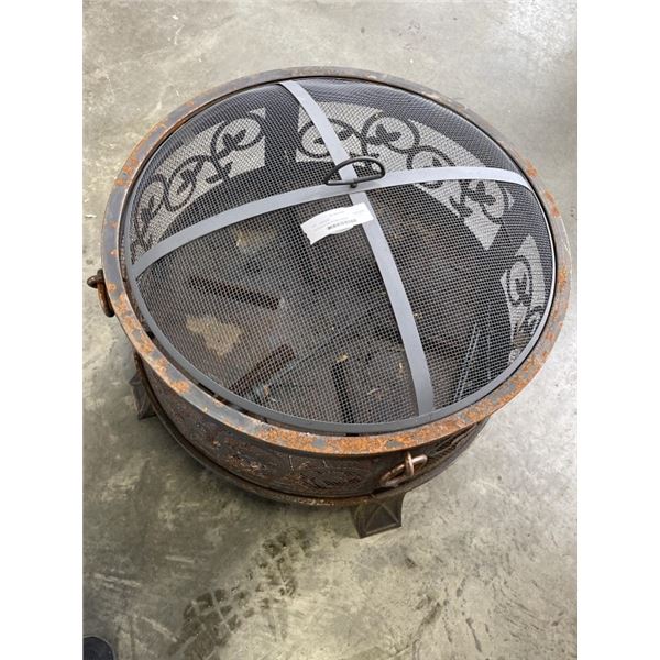 OUTDOOR FIRE PIT WITH COVER