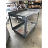 Image 2 : 2 TIER METAL ROLLING WAREHOUSE CART
