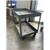 Image 3 : 2 TIER METAL ROLLING WAREHOUSE CART