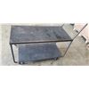 Image 2 : 2 TIER ROLLING METAL SHOP CART
