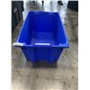 Image 4 : 5 LARGE STORAGE BINS, 2 BLACK ONES HAVE BUILT IN LIDS,