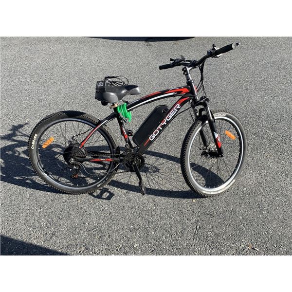 GOTYGER ELECTRIC 36V ADULT EBIKE WORKING WITH CHARGER  30KM/HR CRUSING SPEED HAS GOT UPTO 48KM/HR DO