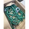 Image 3 : AS NEW 50FT GREEN  INDOOR OUTDOOR HEAVY DUTY LIGHTED 3 WIRE GROUNDED EXTENSION CORD 12AWG