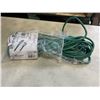 Image 2 : AS NEW 50FT GREEN  INDOOR OUTDOOR HEAVY DUTY LIGHTED 3 WIRE GROUNDED EXTENSION CORD 14AWG