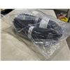 Image 2 : AS NEW 75FT BLACK  INDOOR OUTDOOR HEAVY DUTY LIGHTED 3 WIRE GROUNDED EXTENSION CORD 14AWG