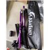 Image 3 : 2 NEW ALUMINUM COLLAPSIBLE ULTRALIGHT HIKING / WALKING POLES