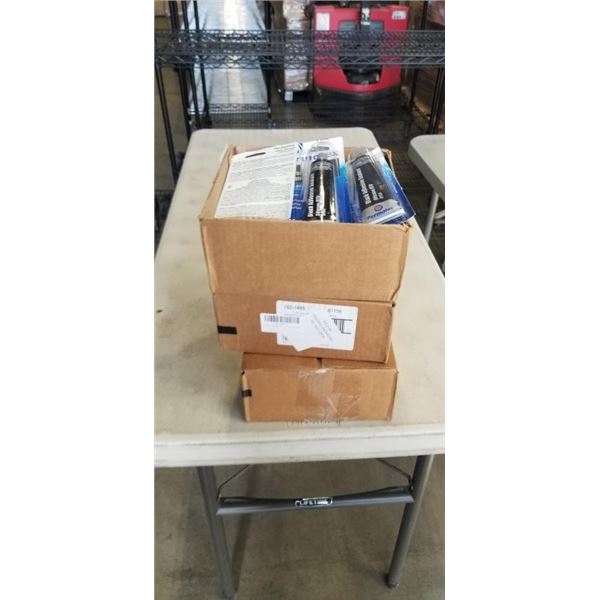 3 NEW 12 PACKS OF BLACK ADHESIVE SEALANT, 3 OZ TUBES