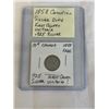 Image 1 : 1858 CANADIAN SILVER DIME, FIRST QUEEN VICTORIA .925 SILVER