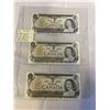 Image 1 : 3 - 1973 CANADIAN $1 BILLS, LAST ISSUE OF THE $1 BILL