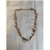 Image 1 : VINTAGE STERLING SILVER W/ MOTHER OF PEARL AND GENUINE PINK CORAL NECKLACE