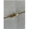 Image 3 : VINTAGE GOLD GUILDED STERLING SILVER "MERCI" NECKLACE MARKED 925, 19" L