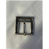 Image 2 : VINTAGE HAND ENGRAVED SILVER BELT BUCKLE, MARKED ITALEGGA, MADE IN ITALY, MOD DEP
