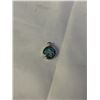 Image 1 : STERLING SILVER W/ GENUINE DARK BLUE OPAL STONE PENDANT, MARKED S925