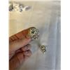 Image 2 : VINTAGE PAIR OF SILVER PLATED MARKED CORO CLIP ON EARRINGS