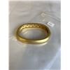Image 3 : HINGED GOLD TONE BANGLE BRACELET