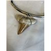 Image 2 : VINTAGE GENUINE TOOTH PENDANT W/ BLACK CORD NECKLACE