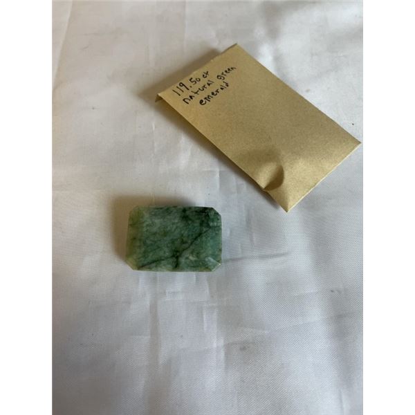 119.5CT NATURAL GREEN EMERALD