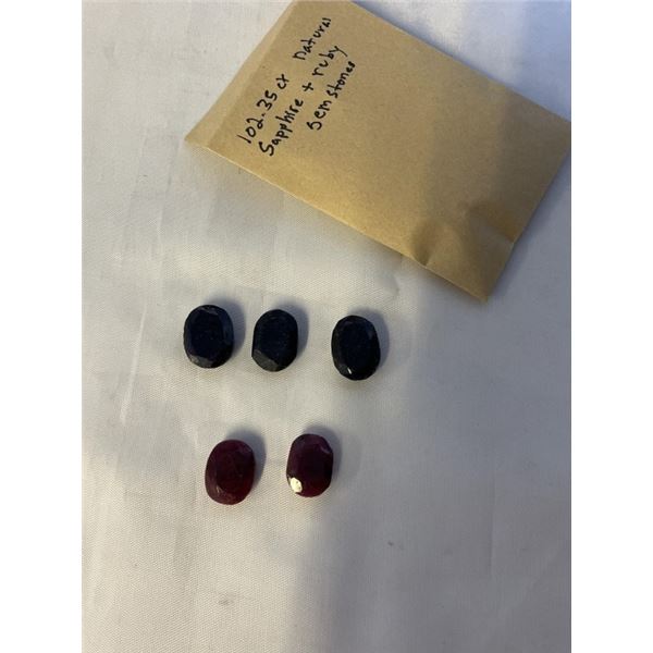 102.35CT TOTAL NATURAL SAPPHIRE AND RUBY GEMSTONES