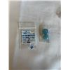 Image 1 : 18.62CT NATURAL PAIR OF BLUE BOTSWANA AGATE ROUCH CABOCHON CUT STONES AND BLUE SWISS TOPAZ GEMSTONE