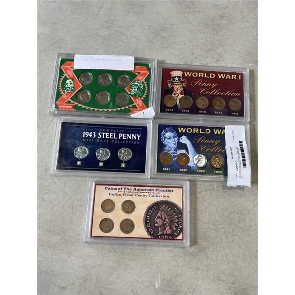 LOT OF 5 COLLECTOR COIN SETS