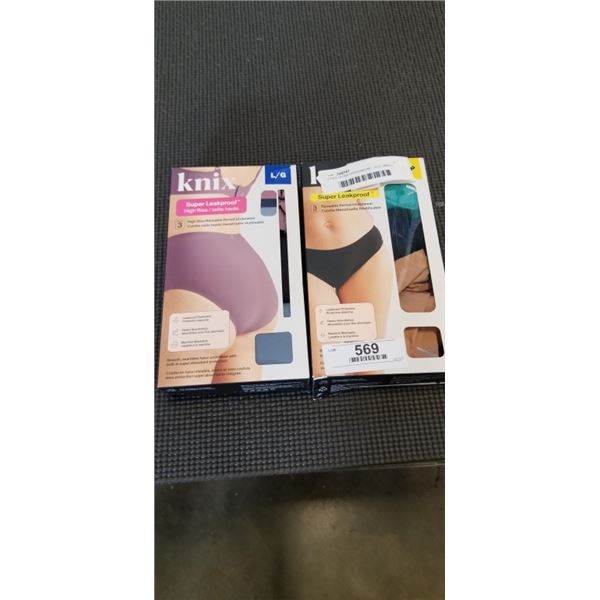 2 PKS OF NIX UNDERWEAR - SIZE SMALL AND LARGE