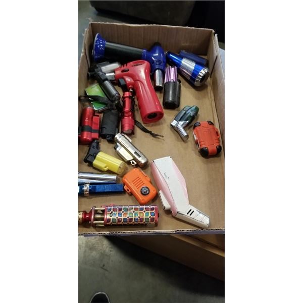TRAY OF ASSORTED BUTANE TORCHES