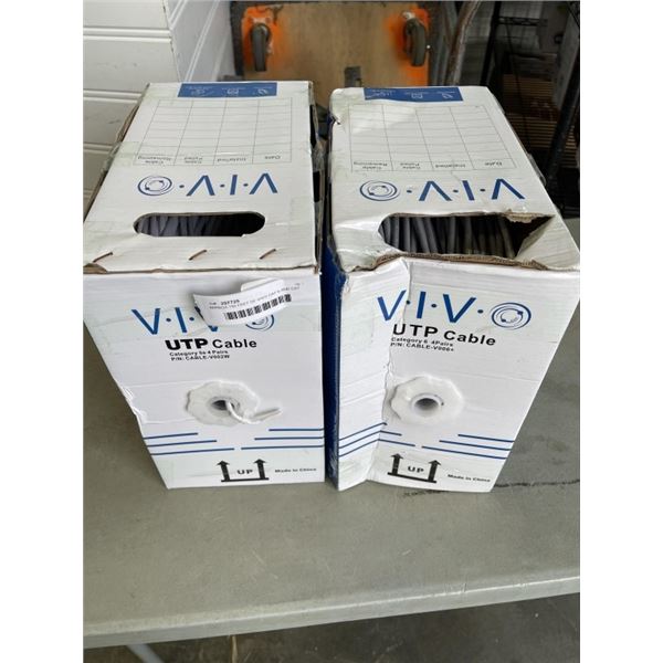 APPROX 750 FEET OF VIVO CAT 6 AND CAT 5E CABLE