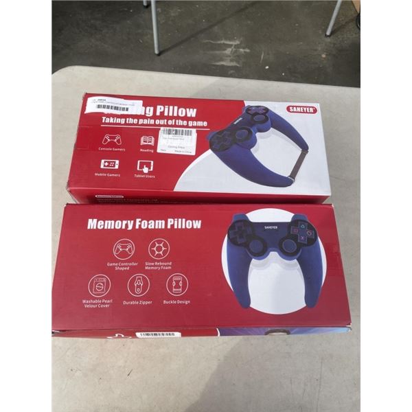 2 NEW GAME CONTROLLER MEMORY FOAM PILLOWS