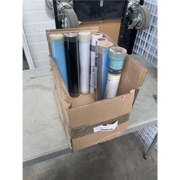 LOT OF CRICUT HEAT TRANSFER VINYL ROLLS