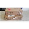 Image 1 : VIVO QUAD MONITOR DESK MOUNT AND VIVO SINGLE MONITOR EXTRA TALL DESK MOUNT