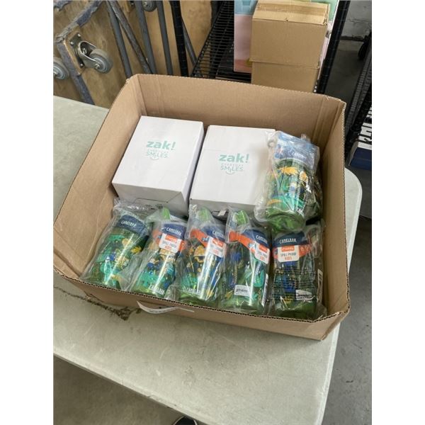 11 NEW KIDS WATERBOTTLES, 7 ARE CAMELBAK BRAND