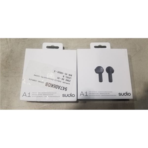 2 PAIRS OF SUIDO A1 BLUETOOTH EARBUDS