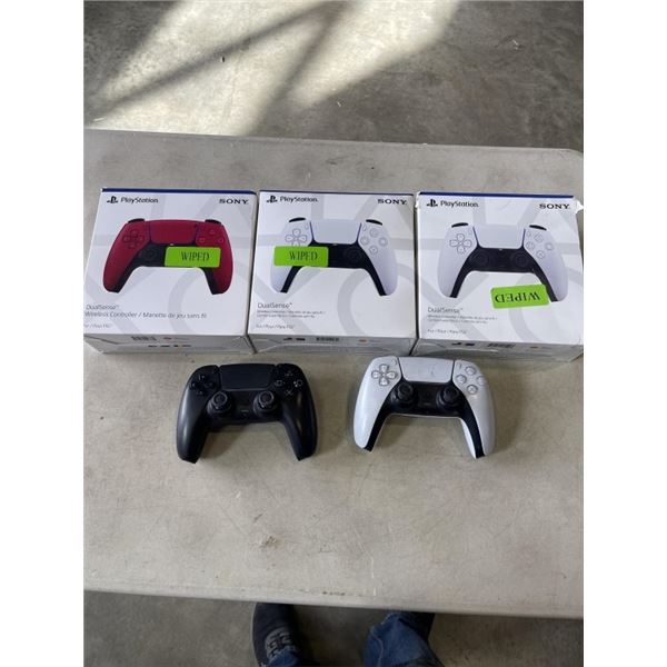 5 PS5 DUALSENSE WIRELESS CONTROLLERS DEFECTIVE STORE RETURNS