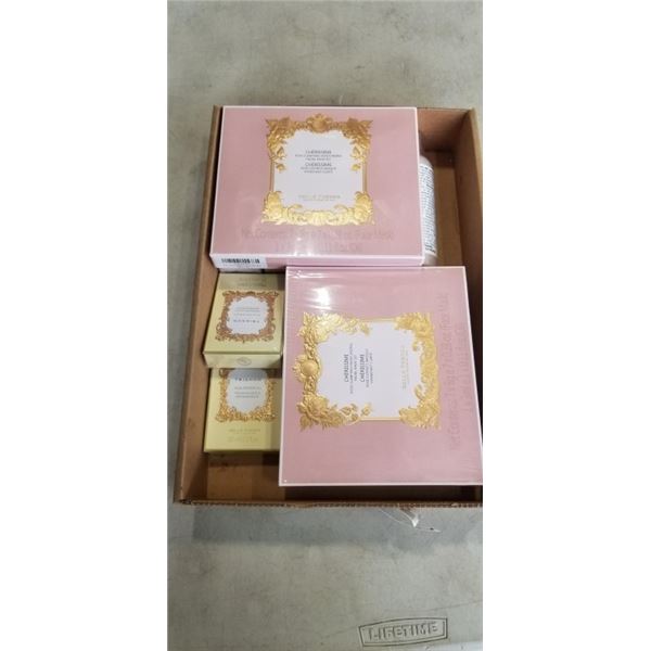 LOT OF 3 FACIAL MOISTURIZING MASK SETS 2 SKIN REPAIR OIL AND 5 BOTTLES OF SHOWER OIL