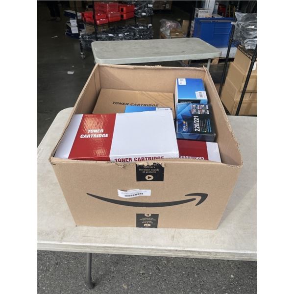 LARGE LOT OF NEW INK TONER AND TONER CARTRIDGES