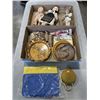 Image 1 : 2 TRAYS OF ANTIQUE COLLECTOR DOLLS, PLATES ETC