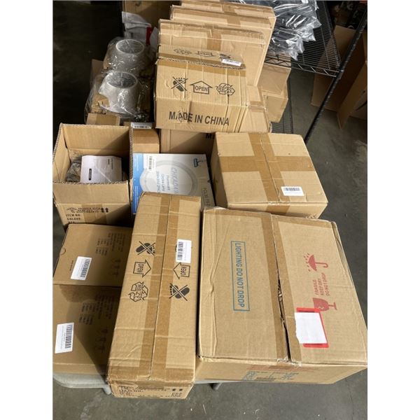 LARGE LOT OF ASSORTED NEW LIGHTING ITEMS
