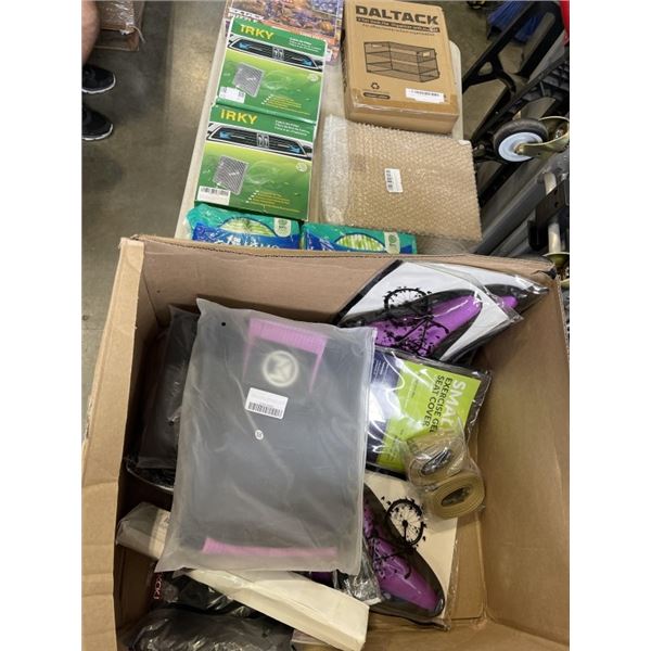 LARGE LOT OF NEW AMAZON OVERSTOCK ITEMS INCLDUING PICTURE FRAMES, ABSORBENT PADS, PUZZLE AND MORE