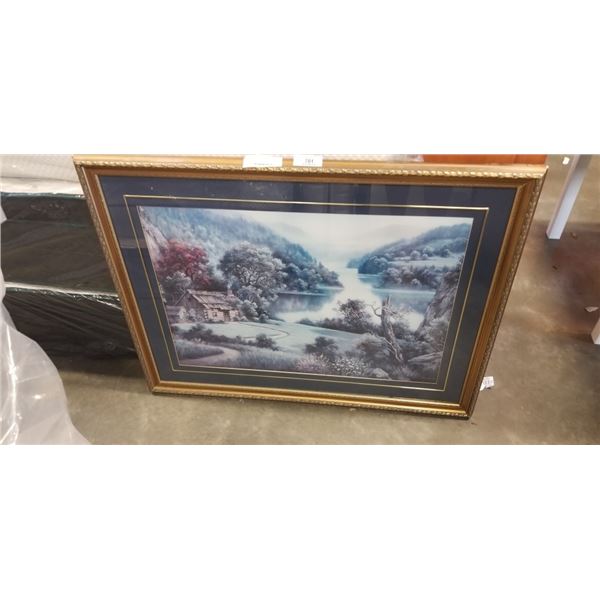 GOLD GUILT FRAMED PICTURE, 44 X 34 INCH