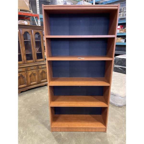 6FT OAK BOOKSHELF