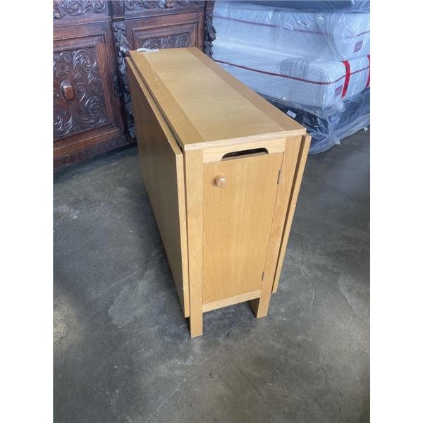 DOUBLE FOLDING DINING TABLE W/ FOLDABLE CHAIRS W/ BUILT IN STORAGE