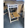Image 4 : DOUBLE FOLDING DINING TABLE W/ FOLDABLE CHAIRS W/ BUILT IN STORAGE