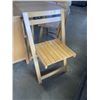 Image 5 : DOUBLE FOLDING DINING TABLE W/ FOLDABLE CHAIRS W/ BUILT IN STORAGE