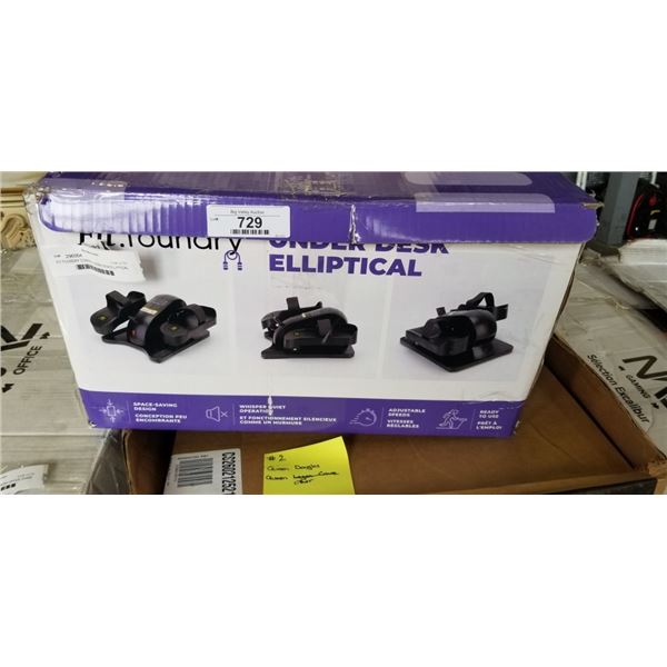 FIT FOUNDRY COMPACT UNDER DESK ELLIPTICAL TRAINER - TESTED WORKING, RETAIL $149