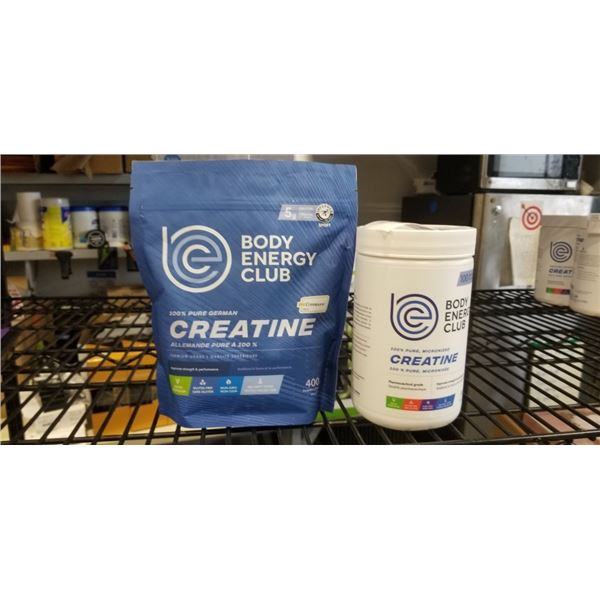 LOT OF NEW CREATINE POWDERS 500GRAMS and 400 GRAMS