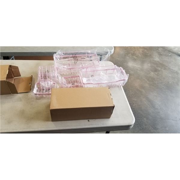 4 NEW 5 PACKS OF BATHROOM / SHOWER CADDY SETS